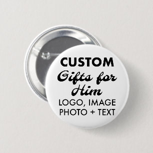 Bouton rond de 2,25 po Badge Cadeaux personnalisés
