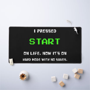 Bouton START Rétro 8 Bits Pixel Art Joueur Jeux Vi