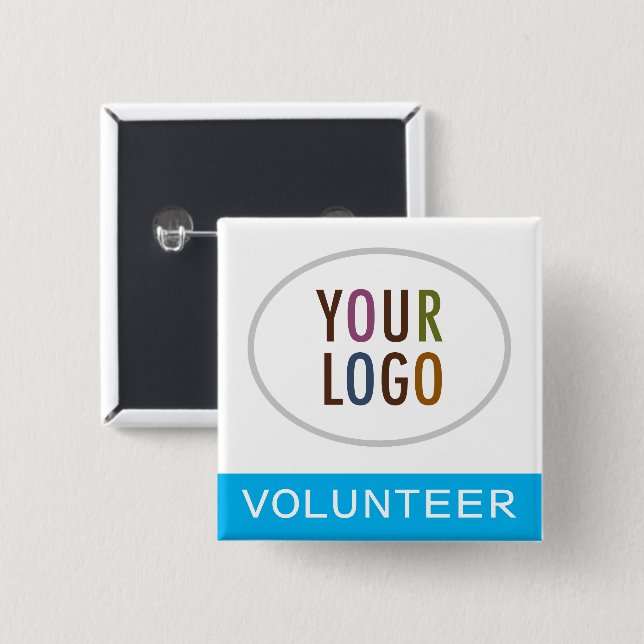Bouton Volontaire Épingle de Badge Logo personnali (Devant & derrière)