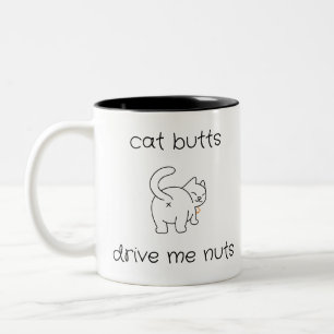 Boutons de chat me conduire noix café thé Mug