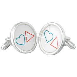 Boutons De Manchette "Chute en amour avec le changement" Liens de manch
