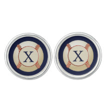 Monogramme Baseball Balls motif sportif