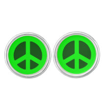 Panneau de paix vert