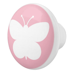 Boutons de porte et de tiroir papillon mignons pou