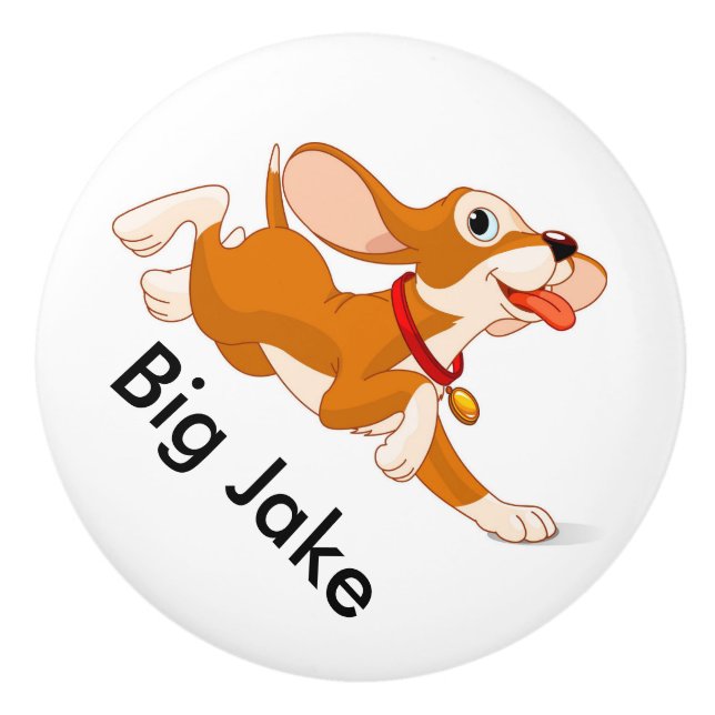 Boutons de tiroir de chien mignons (Devant)