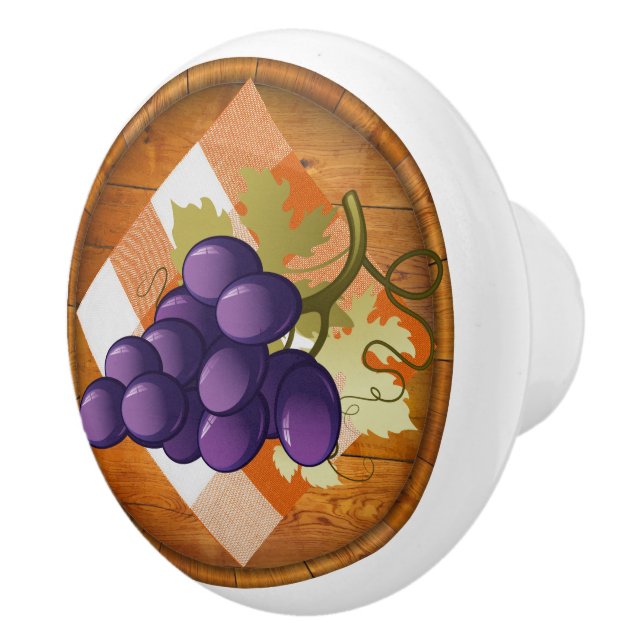 Boutons de tiroir de raisins à vin (Droite)