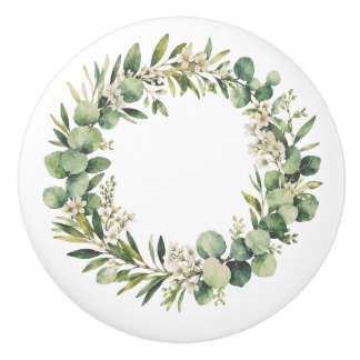 Boutons en céramique floraux