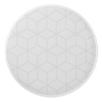 Boutons en céramique géométrique gris