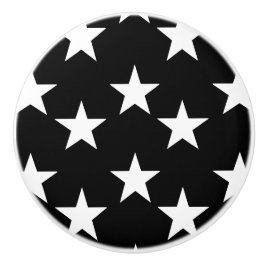 Boutons en céramique noirs et blancs de profil
