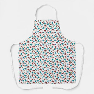 Boutons, Fleurs Tout-En-Dessus Imprimer Tablier