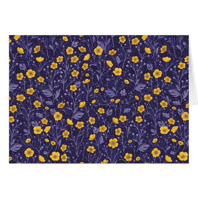 Boutons jaunes et violets (Devant horizontal)