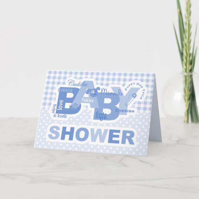 Bouts et invitation de carte de baby shower (Devant)