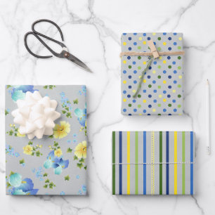 Bouttercups jaunes et papier d'enveloppement en Ir