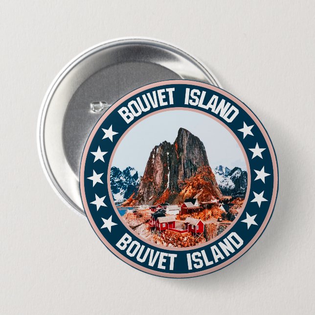 Bouvet-Insel Button (Vorne & Hinten)