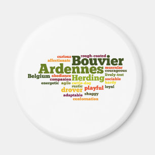 Bouvier DES die Ardennen Magnet