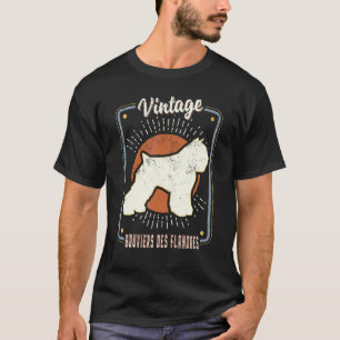 Bouvier des Flandern Vintage Retro Klassischer Hun T-Shirt