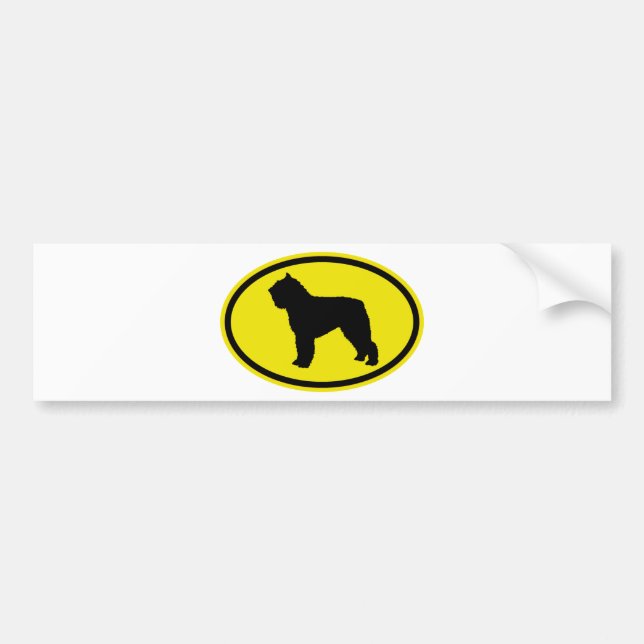 Bouvier DES Flandres Autoaufkleber (Vorne)