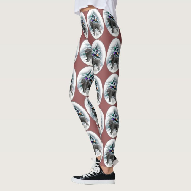 Bouvier des Flandres Christmas Leggings (Links)
