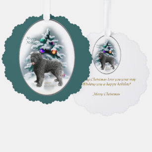 Bouvier des Flandres Christmas Ornament Karte