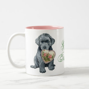 Bouvier des Flandres Coeur Maman Mug à deux tonali