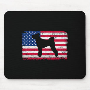 Bouvier des Flandres Dog 4. Juli Patriotic Ame Mousepad