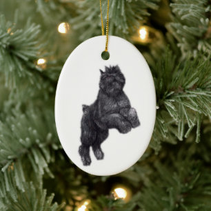Bouvier des Flandres Dog Kunst, Dichtung und Musik Keramik Ornament