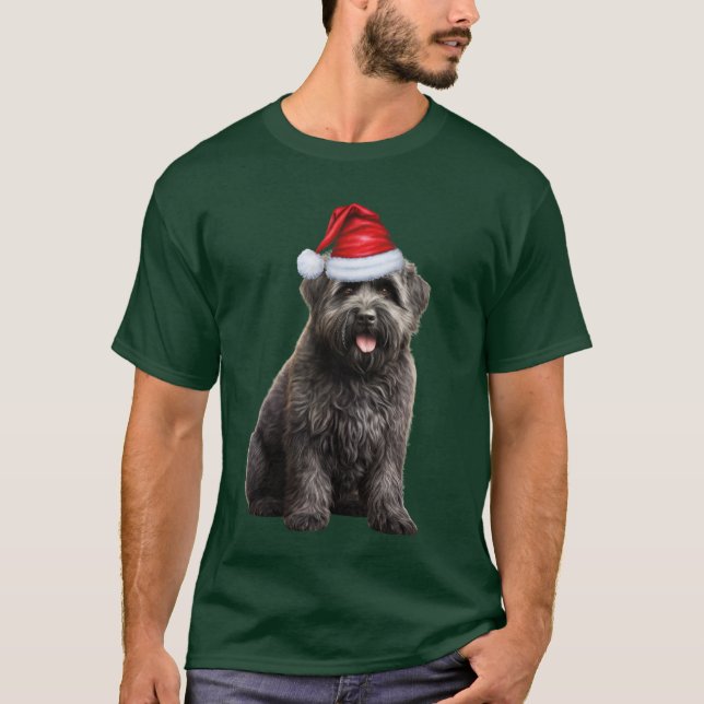 Bouvier des Flandres Dog Lover Weihnachten T-Shirt (Vorderseite)