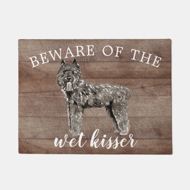 Bouvier des Flandres Dog Personalisiert Dog Mat Fußmatte (Vorderseite)