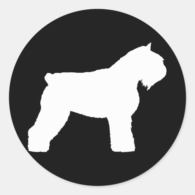 Bouvier des Flandres Dog Runder Aufkleber (Vorderseite)