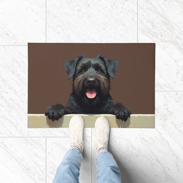 Bouvier des Flandres Fußmatten Kunst Fußmatte (Indoor)