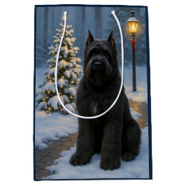 Bouvier des Flandres Holiday  Mittlere Geschenktüte