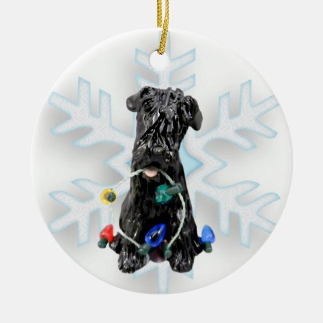 Bouvier des flandres Ornement de Noël de chien (Devant)
