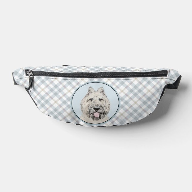Bouvier des Flandres Painting Fawn Brindle Dog Kun Bauchtasche (Ablage )