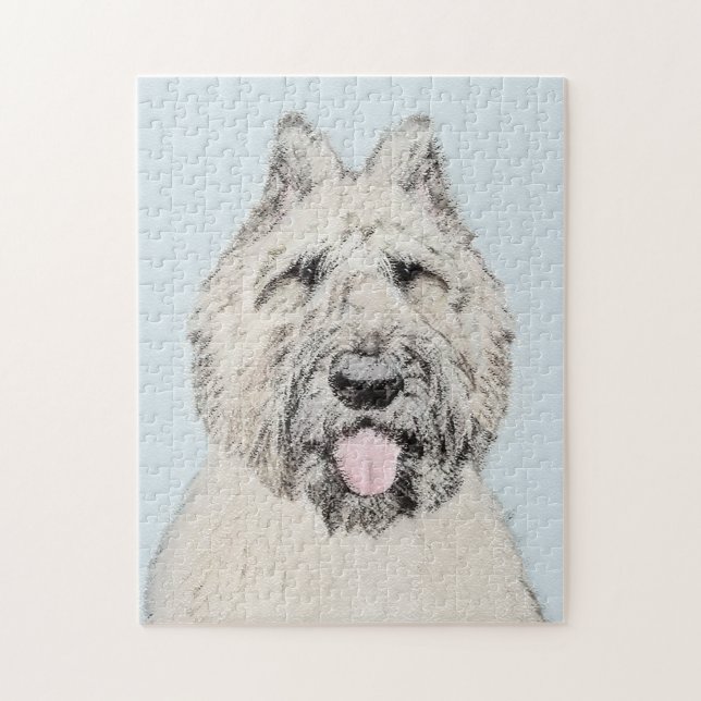 Bouvier des Flandres Painting - Original Dog Art (Vertikal)