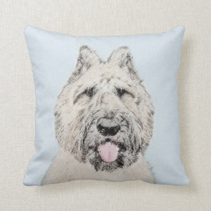 Bouvier des Flandres Painting - Original Dog Art Kissen