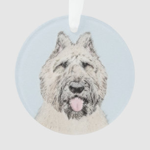 Bouvier des Flandres Painting - Original Dog Art Ornament