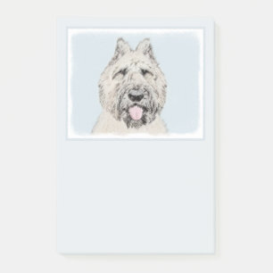 Bouvier des Flandres Painting - Original Dog Art Post-it Klebezettel
