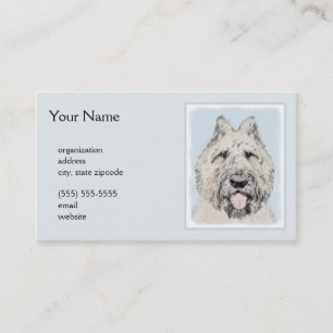 Bouvier des Flandres Painting - Original Dog Art Visitenkarte