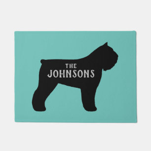 Bouvier des Flandres Silhouette Welcome Mat Custom Fußmatte