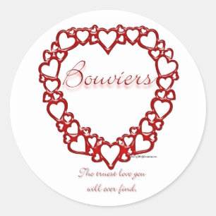 Bouvier des Flandres True Love - Aufkleber
