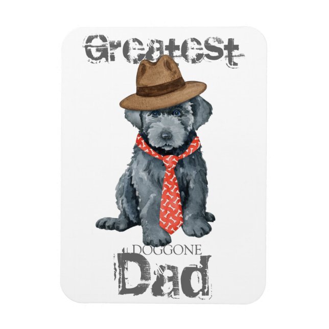 Bouvier des Flandres Vater Magnet (Vertikal)