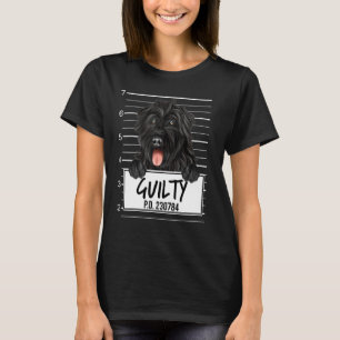 Bouvier Des Flandres Verbrecherfoto Schuldiger Hun T-Shirt
