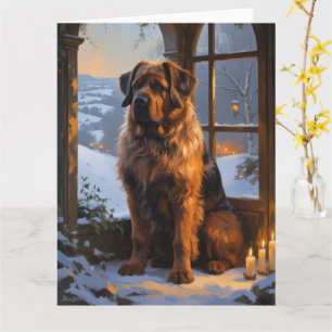 Bouvier des Flandres - Weihnachtsfeiertage Karte