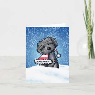Bouvier des Flandres Weihnachtskarte Feiertagskarte