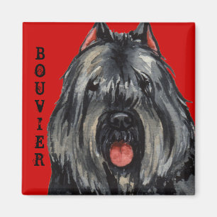 Bouvier Farbblock Magnet