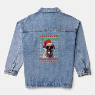 Bouviers Des Flandre Dog Funny Woof Merry Christma Jeansjacke