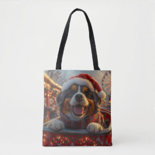 Bouviers des Flandres Hund Achterbahn Weihnachten Tasche