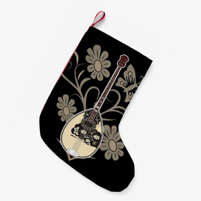 Bouzouki Kleiner Weihnachtsstrumpf (Vorderansicht (hängend))