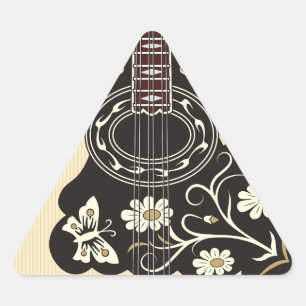Bouzouklaika Dreieckiger Aufkleber