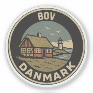 Bov, Dänemark Danmark Aufkleber
